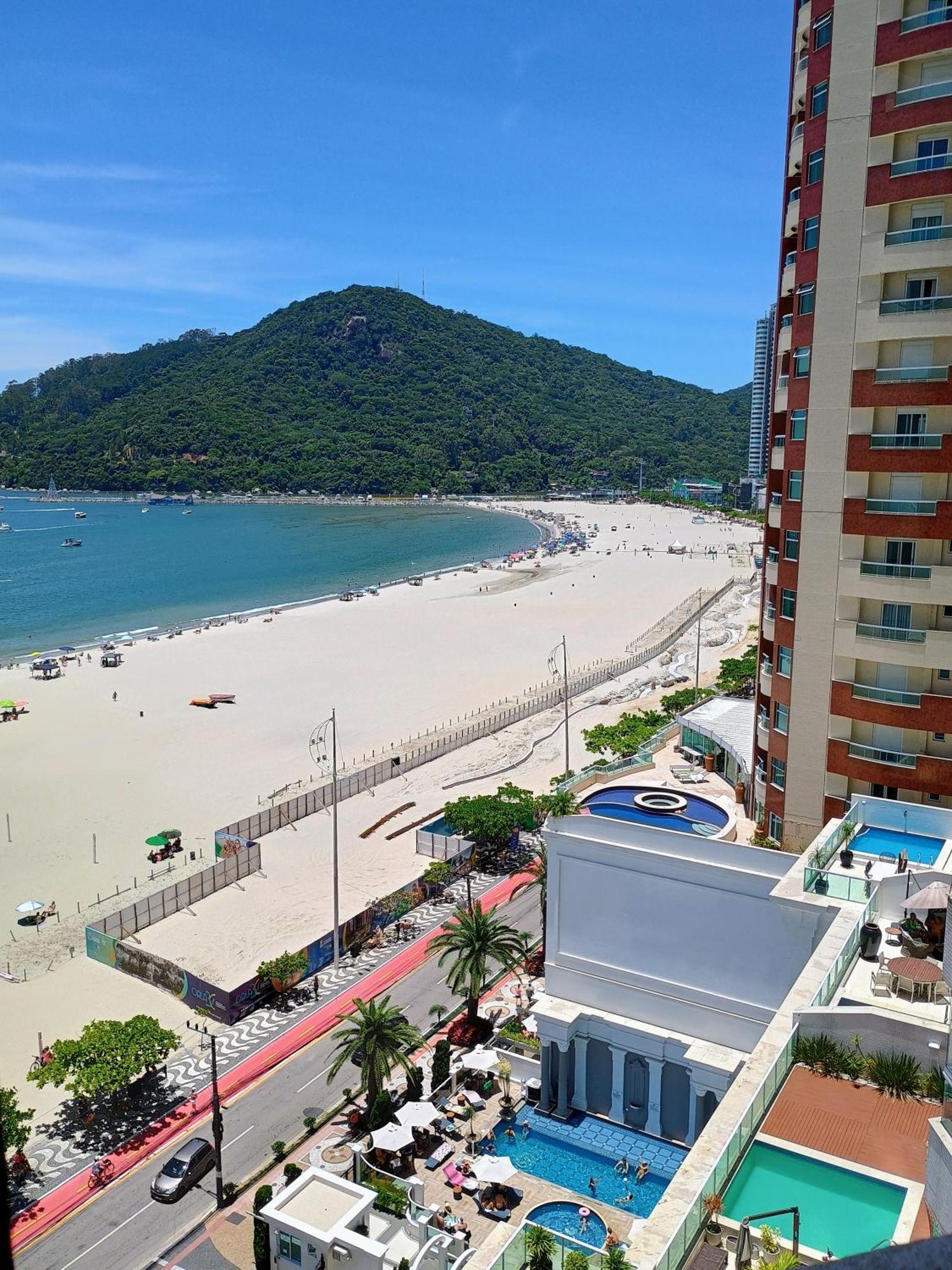 Ferienwohnung Excelente Ap Pe Na Areia Vista Mar Balneário Camboriú Exterior foto